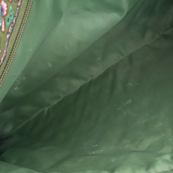 Americana by Sharif Patterned Cosmetic Green Zip Bag Set - Picture 5 of 13